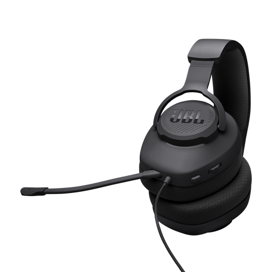 JBL Quantum 100M2 - Black - Wired over-ear gaming headset with detachable mic and mute option - Detailshot 5